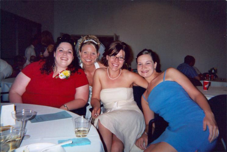 Lori's wedding - Nichole, Lori, Michelle, and Katie